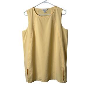 Athleta Zephyr Refined Tank Lunaria Yellow Lightweight Womens Medium Tall